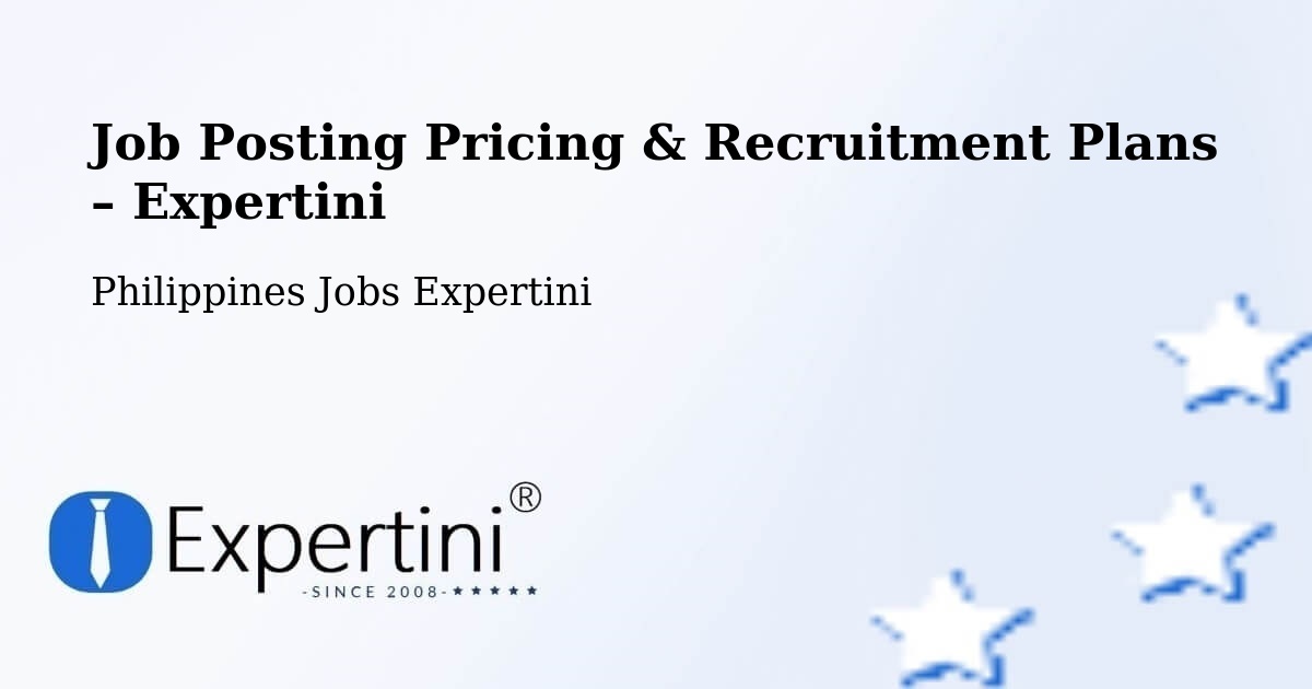 Job Posting Pricing & Recruitment Plans – City Of San Fernando - City Of San Fernando, Philippines Jobs Expertini